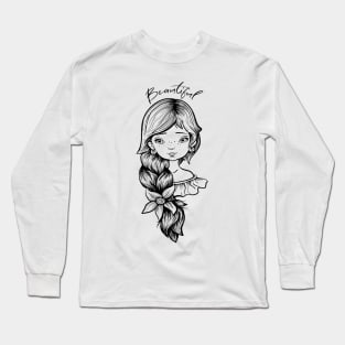 beautiful girl Long Sleeve T-Shirt